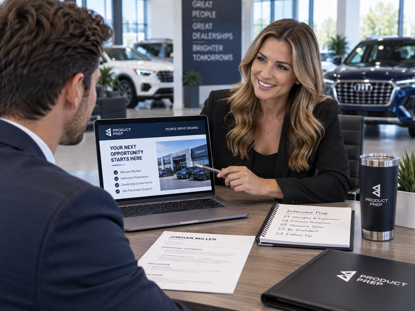 Automotive sales job assistance